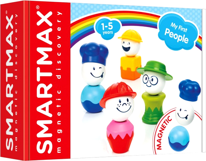 Набір магнітних іграшок SmartMax My First People (5414301250616) - зображення 1