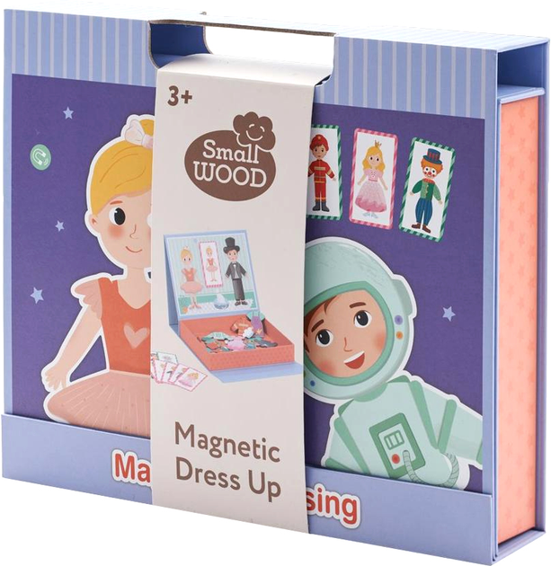 Zabawka edukacyjna Small Wood Magnetic Dress Up (5711336035868) - obraz 1