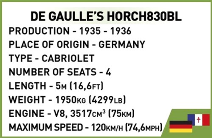 Klocki konstrukcyjne Cobi Historical Collection WWII De Gaulles 244 elementy (5902251022617) - obraz 3