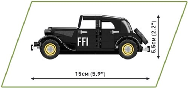 Klocki konstrukcyjne Cobi Historical Collection WWII Citroen Traction 11CV BL 236 elementów (5902251022662) - obraz 5