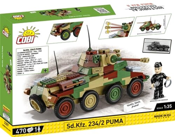 Конструктор Cobi Historical Collection WWII Puma 470 елементів (5902251022877) - зображення 9