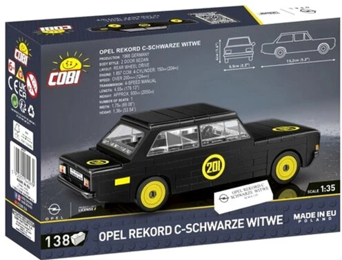 Конструктор Cobi Opel Rekord C-Schwarze Witwe 138 елементів (5902251245979) - зображення 4