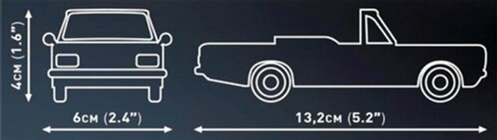Klocki konstrukcyjne Cobi Opel Rekord Cabriolet 140 elementów (5902251245993) - obraz 3