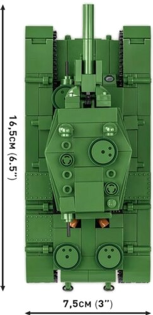 Klocki konstrukcyjne Cobi Historical Collection WWII KV-2 510 elementów (5902251027315) - obraz 2
