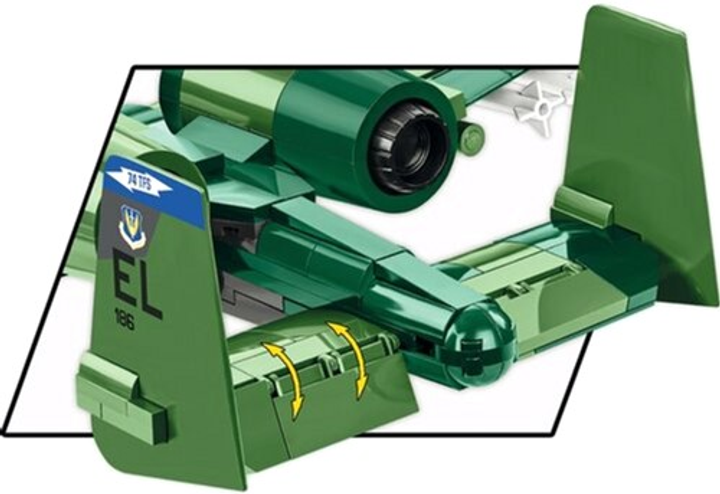 Конструктор Cobi Armed Forces Армійський штурмовик USA A-10 667 елементів (5902251058562) - зображення 5
