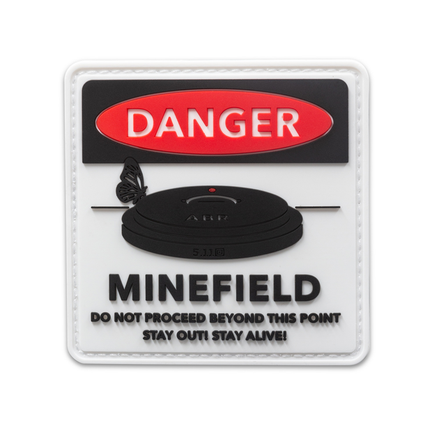 Нашивка 5.11 Tactical Minefield Patch Black - зображення 1