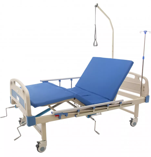 Медицинская кровать 4 секционная MED1-C15 широкая с туалетом особо (MED1-C15) - изображение 4