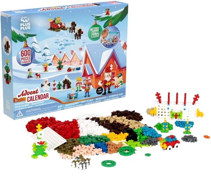 Конструктор Plus Plus Advent Calendar 600 елементів (5710409105408) - зображення 3