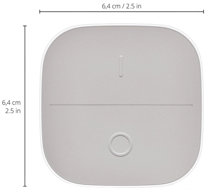Inteligentny przenośny włącznik WIZ Smart Home Contact dwa przyciski biały (8719514554795) - obraz 3