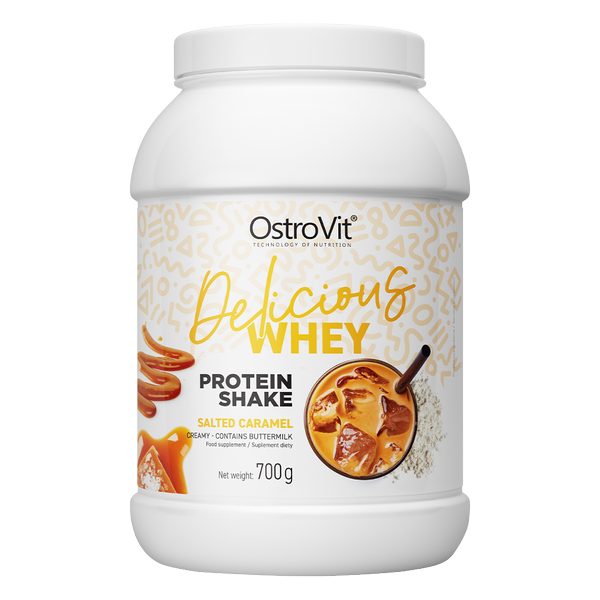 Протеїн Ostrovit WHEYlicious Protein Shake 700 gr (Salted caramel) - Фото 1 Протеїн Ostrovit WHEYlicious Protein Shake 700 gr (Salted caramel) - зображення 1