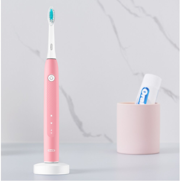 Електрична зубна щітка Oral-B Pulsonic Slim Clean 2000 рожева - зображення 2