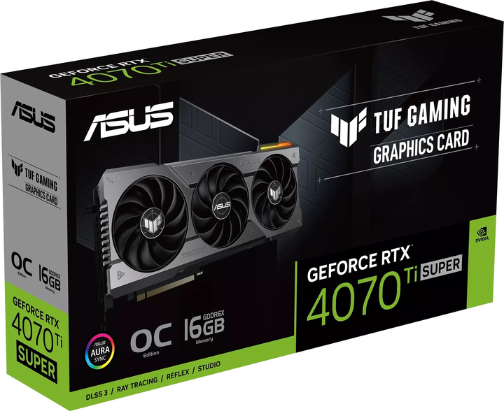 Відеокарта ASUS PCI-Ex GeForce RTX 4070 Ti Super TUF Gaming OC Edition 16GB GDDR6X (256bit) (2670/21000) (2 x HDMI, 3 x DisplayPort) (90YV0KF0-M0NA00) - зображення 13