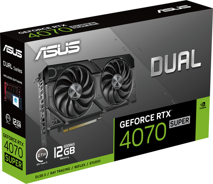 Karta graficzna ASUS PCI-Ex GeForce RTX 4070 Super Dual EVO 12GB GDDR6X (192bit) (2505/21000) (HDMI, 3 x DisplayPort) (90YV0KC1-M0NA00) - obraz 13