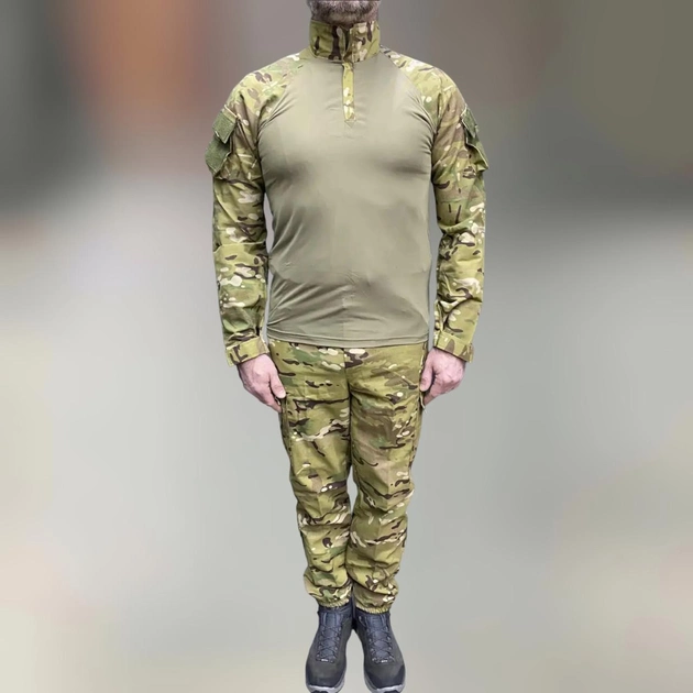 Военная форма (убакс + брюки), поликоттон, Мультикам, размер XL, форма ЗСУ, тактическая одежда - изображение 1
