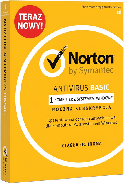 Антивірус Norton AntiVirus Basic 1 пристрій 12 місяців (21370583) - зображення 1