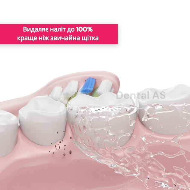 Електрична звукова зубна щітка Prooral T09 рожева 31 тис.коливань в хв. 2 насадки в комплекті |2 роки гарантія - зображення 3