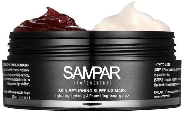 Maska do twarzy SAMPAR Skin Returning Sleeping Mask 2 in 1 2 x 50 ml (3443551144101) - obraz 2