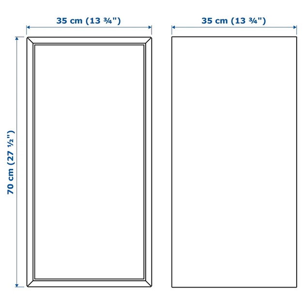 Шкаф с дверцей и 1 полкой IKEA ЭКЕТ, темно-серый, 35x35x70 см, 503.449.29 - изображение 7