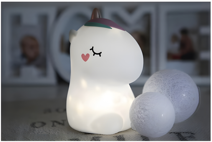 Нічник силіконовий Innogio Little Unicorn ING-200 (5903317816010) - зображення 2