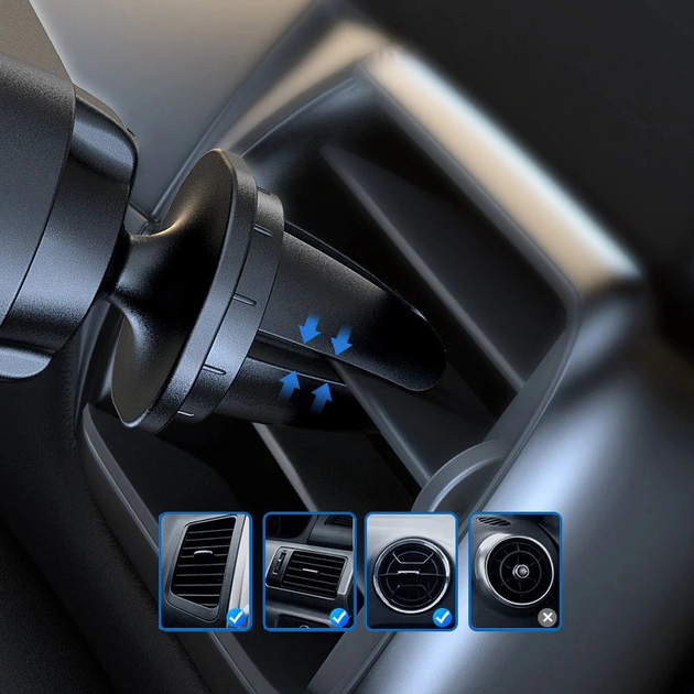 Автодержатель для телефона Wozinsky Gravity Car Holder Black (WCH-05) - изображение 11