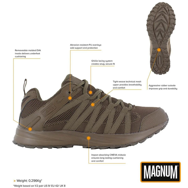 Кросівки тактичні Magnum Storm Trail Lite Койот, 45 - изображение 2
