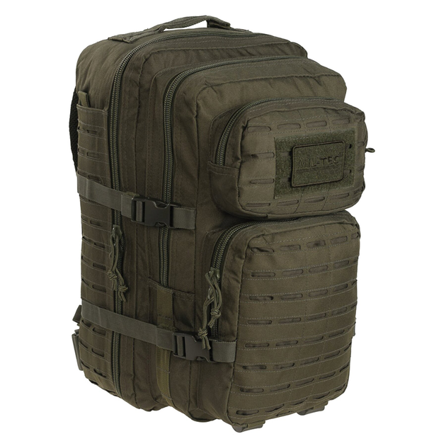 Рюкзак тактичний MIL-TEC Assault Laser Cut 36L Olive - зображення 2