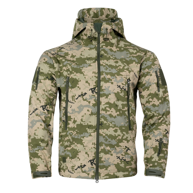 Куртка Vik-Tailor Outdoor Tactical SoftShell ММ-14 піксель ЗСУ, S - изображение 2