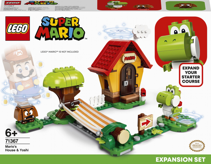 Konstruktor LEGO Super Mario House of Mario i Yoshi dodatkowy zestaw 205 części (71367) - obraz 1
