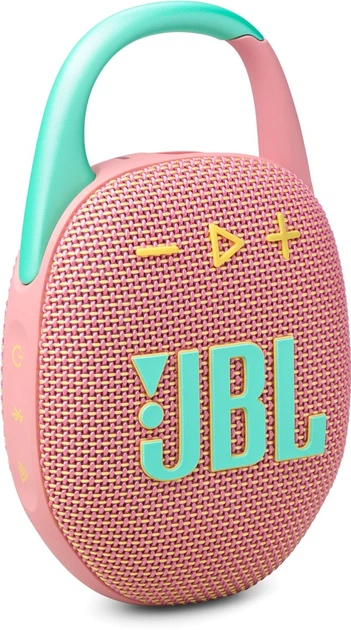 Głośnik przenośny JBL Clip 5 Pink (JBLCLIP5PINK) - obraz 2