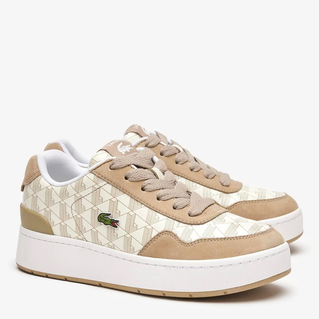 Женские кроссовки Lacoste 746SFA0066-BW7 37 (T4) 23.8 см Бежевые ...