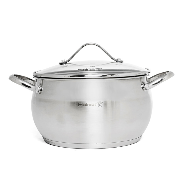 Кастрюля с крышкой Holmer Fantastic CR-15550-SS 5 л – фото, отзывы ...