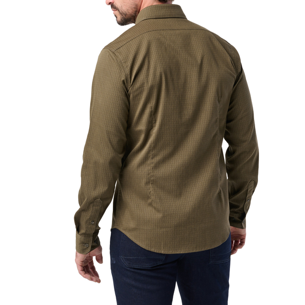 Рубашка тактическая 5.11 Tactical Alpha Flex Long Sleeve Shirt M Ranger Green Dby - изображение 2