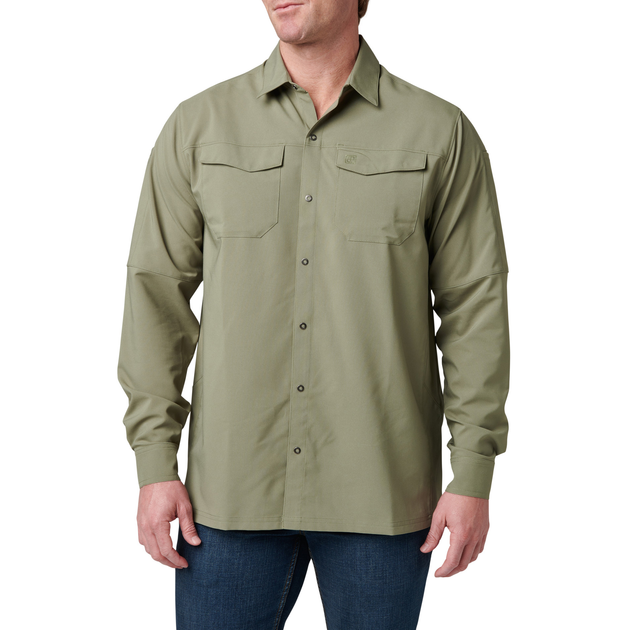 Рубашка тактическая с длинным рукавом 5.11 FREEDOM FLEX WOVEN SHIRT - LONG SLEEVE L Iron Grey/Graphite - изображение 1