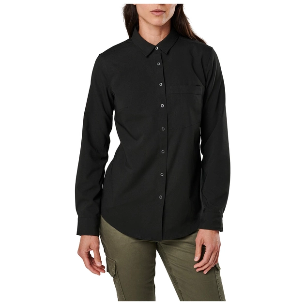 Сорочка тактична жіноча 5.11 Women’s Liberty Flex Long Sleeve Shirt XL Black - зображення 1