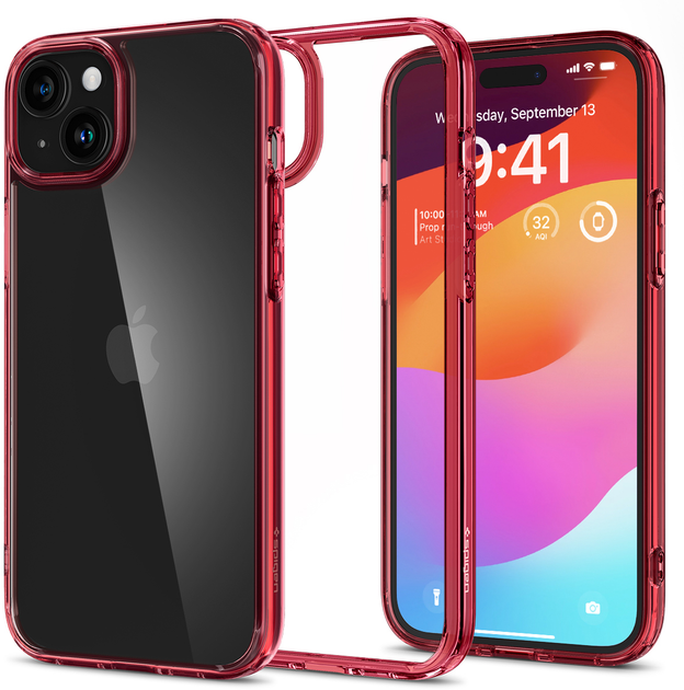 Etui Spigen Ultra Hybrid dla Apple iPhone 15 Czerwony (ACS06794) - obraz 2