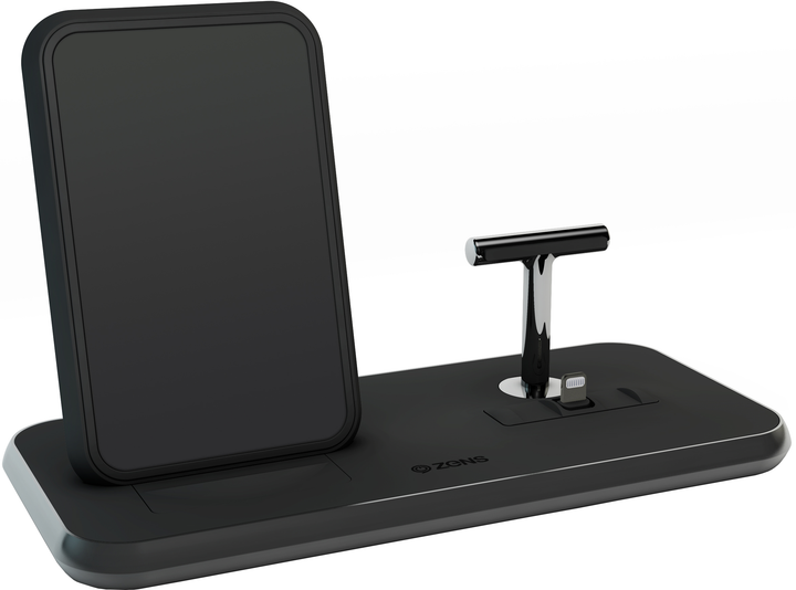 Bezprzewodowa ładowarka Zens Stand + Dock Aluminium Wireless Charger 10W Czarny (ZEDC06B/00) - obraz 1