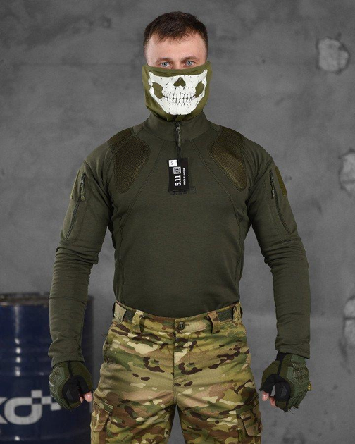 Тактическая боевая рубашка убакс с демфером 5.11 Tactical L олива (86421) - изображение 1