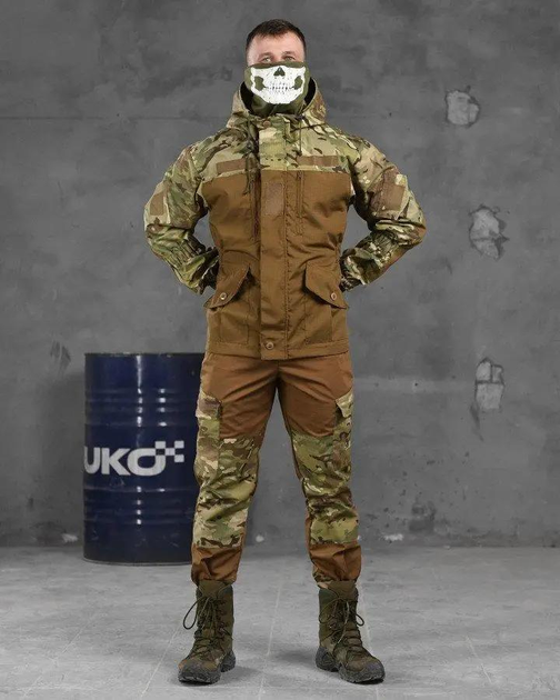 Тактический весенний костюм Горка 7.62 Tactical 3XL койот+мультикам (86279) - изображение 1
