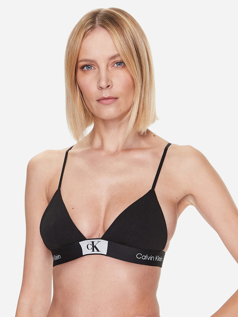 Biustonosz bez fiszbin Calvin Klein Underwear 000QF7217E-UB1 M Czarny (8720107334779) - obraz 1