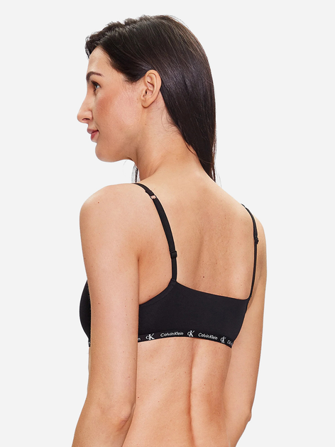 Zestaw biustonoszy damskich bez fiszbin Calvin Klein Underwear 000QF7215E-BGH S 2 szt Czarny/Szary (8720107308633) - obraz 3