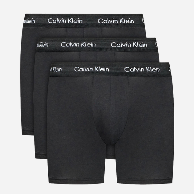 Набір трусів шорти Calvin Klein Underwear 000NB1770A-XWB M 3 шт Чорний (8719115052799) - зображення 1