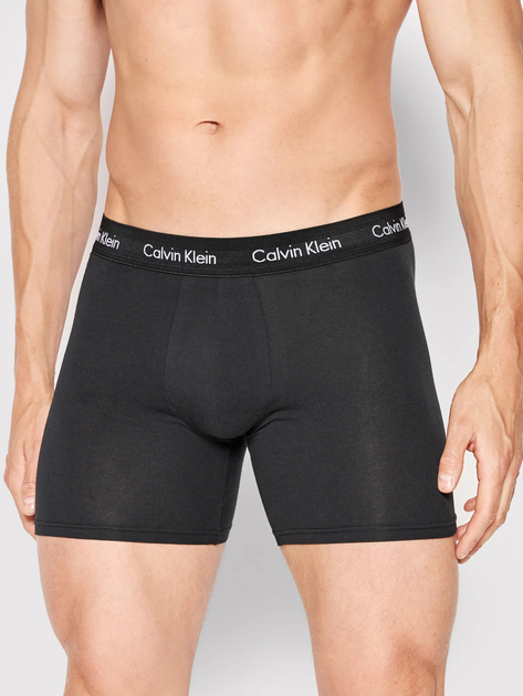 Набір трусів шорти Calvin Klein Underwear 000NB1770A-XWB M 3 шт Чорний (8719115052799) - зображення 2