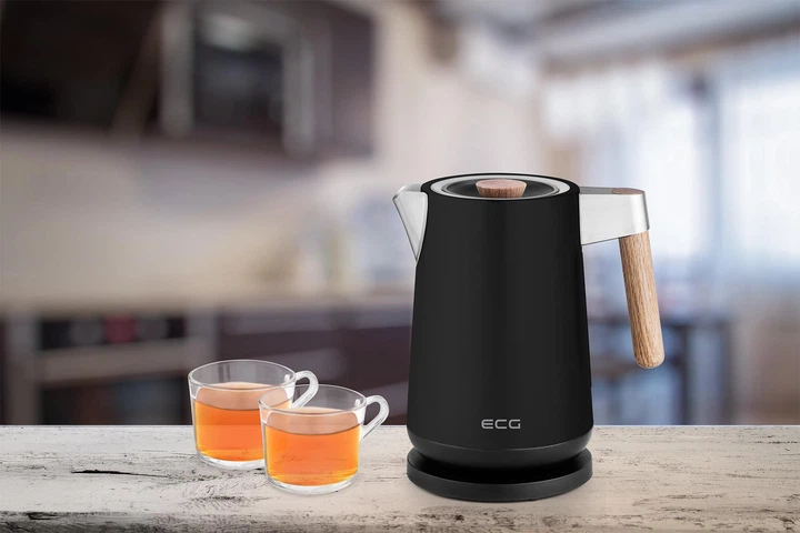 Комплект: Электрочайник ECG RK 1768 Strix Timber Black + Тостер ECG ST 2768 Timber Black - изображение 13