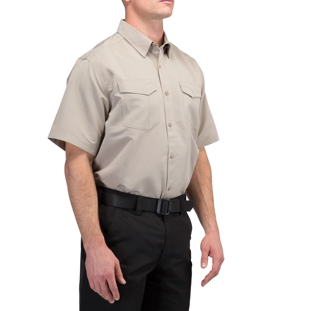 Сорочка тактична 5.11 Tactical Fast-Tac Short Sleeve Shirt Khaki L (71373-055) - Фото 3 Сорочка тактична 5.11 Tactical Fast-Tac Short Sleeve Shirt Khaki L (71373-055) - зображення 3