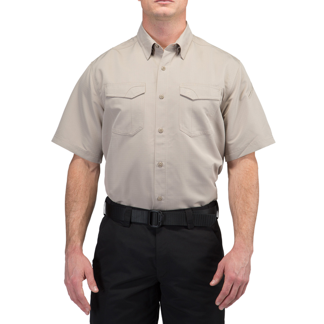 Сорочка тактична 5.11 Tactical Fast-Tac Short Sleeve Shirt Khaki L (71373-055) - зображення 1