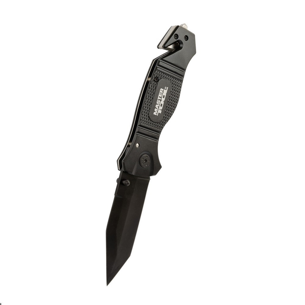 Нож складной "ELMAX". 207х37х16 мм, нержавеющее лезвие MASTERTOOL (hoz0011898) Черный - изображение 1