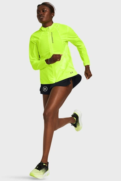 Жіноча жовта вітровка UA OutRun the Storm Jkt Under Armour SM 1377043-731 - изображение 2
