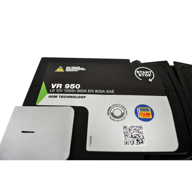 Автомобільний акумулятор Fiamm Ecoforce AGM 105Ah 950А R+ (VR950) (L6) - зображення 4