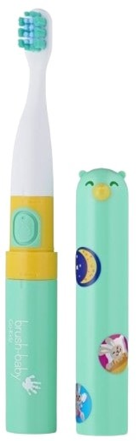 Електрична дорожня зубна щітка Brush-Baby Go KIDZ NIEBIESK Зелена - зображення 2