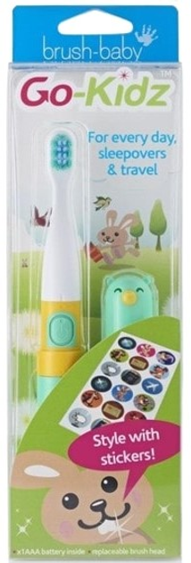 Elektryczna podróżna szczoteczka do zębów Brush-Baby Go KIDZ NIEBIESK Zielona - obraz 4